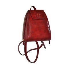 Vintage Cartier Signature Burgundy Backpack