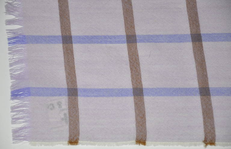 Huge Lavender & Violet Wool Challis Scarf