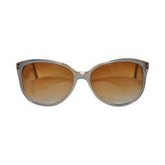 Vintage Clear & Stripes Sunglasses