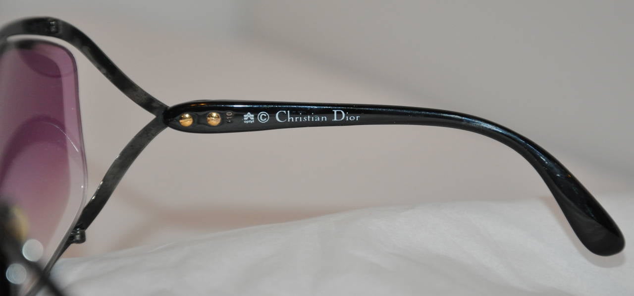 Christian Dior Black Hardware frame with Violet Lens Sunglasses For ...