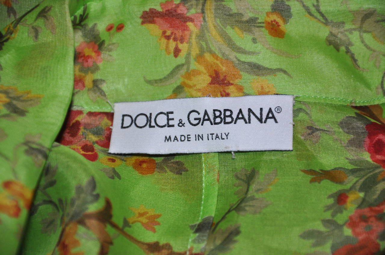 dolce and gabbana floral two piece