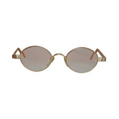 Masuda Gilded Gold Titanium Hardware Frame Eyeglasses