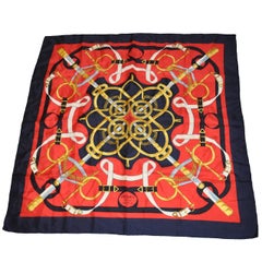 Hermes Multi-Color "Pellier" Silk Scarf