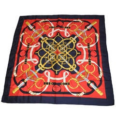 Hermes Multi-Color "Pellier" Silk Scarf 6