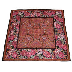 Multi-Color Cotton & Wool Challis Scarf 10