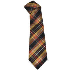 Moschino Men's Multi-Color Plaid Tie