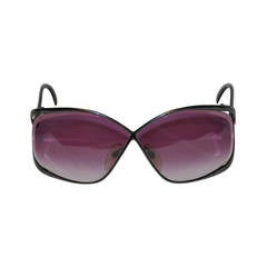 Christian Dior Black Hardware frame with Violet Lens Sunglasses