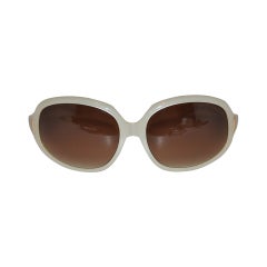 Oliver Peoples Pearl Finished and Gold Sunglasses