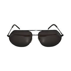 Yves Saint Laurent Black Frame Dark Sunglasses