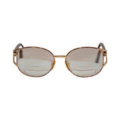 Yves Saint Laurent Gilded Gold Hardware with Tortoise Shell Eyeglasses