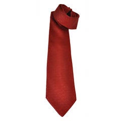 Vintage Louis Vuitton Monogram Red Silk Men's Tie