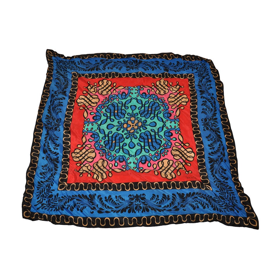 Pañuelo de seda multicolor Diane von Furstenberg Bold