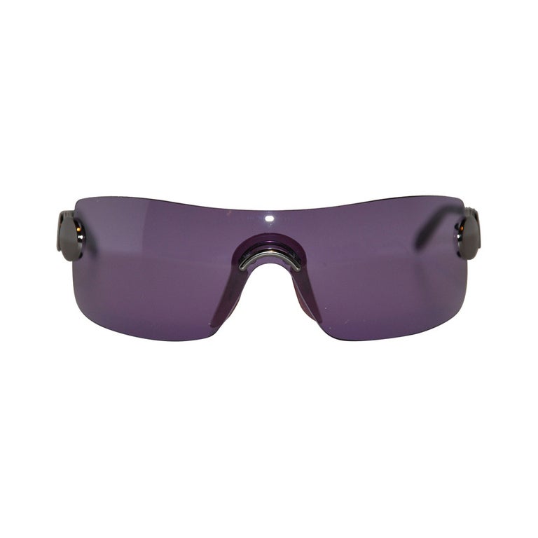 Christian Dior Purple Wrap Around Sunglasses