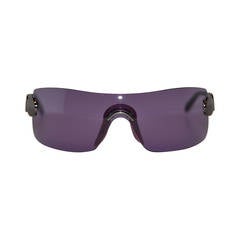 Christian Dior Purple Wrap-Around Sunglasses 8