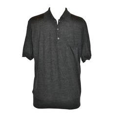 Prada Men's 100% Cashmere Charcoal Pullover 7