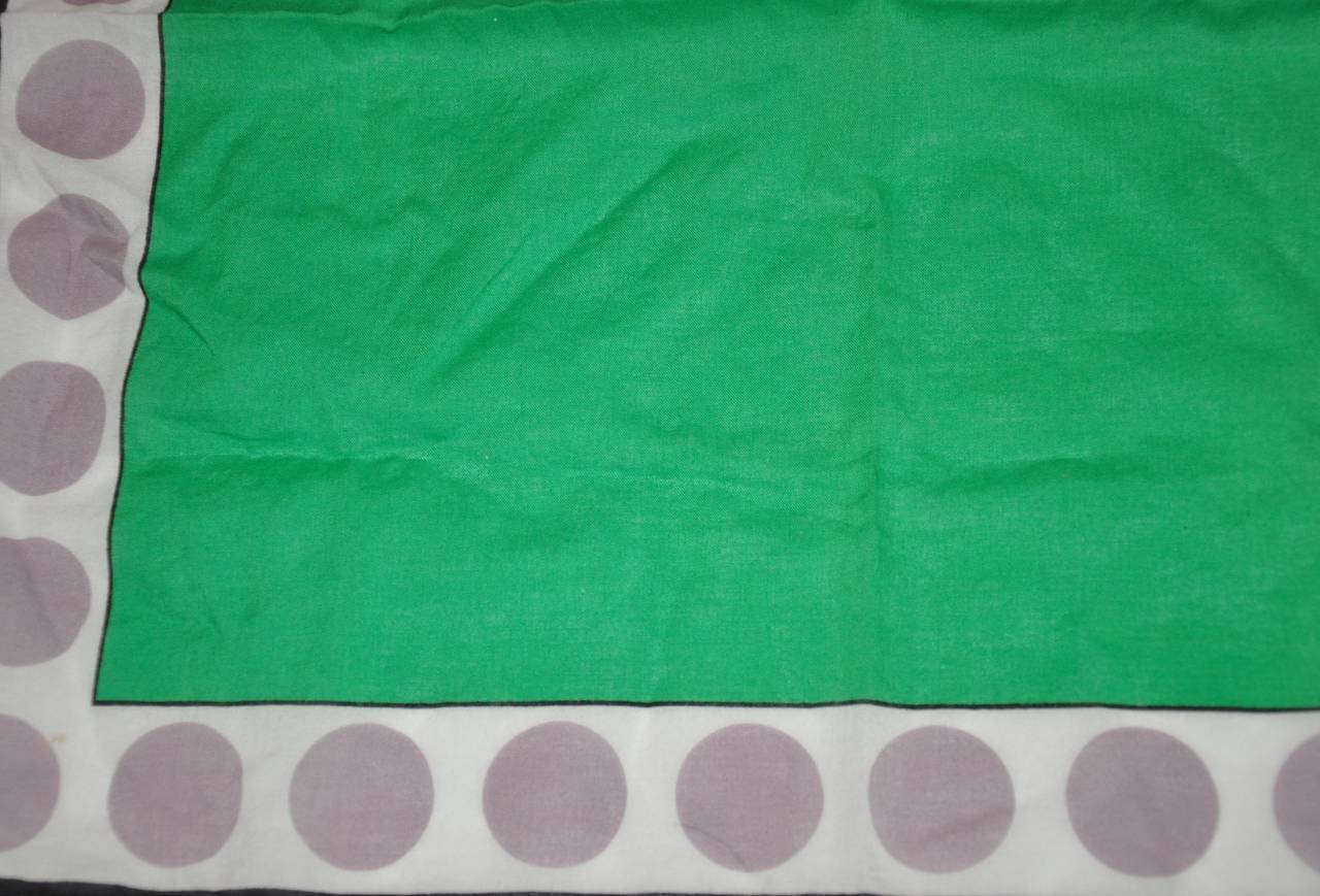 Elle 100% Switerland Cotton Handkerchief In Excellent Condition For Sale In New York, NY