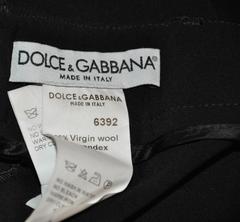 Dolce & Gabbana Black Cuff Trousers