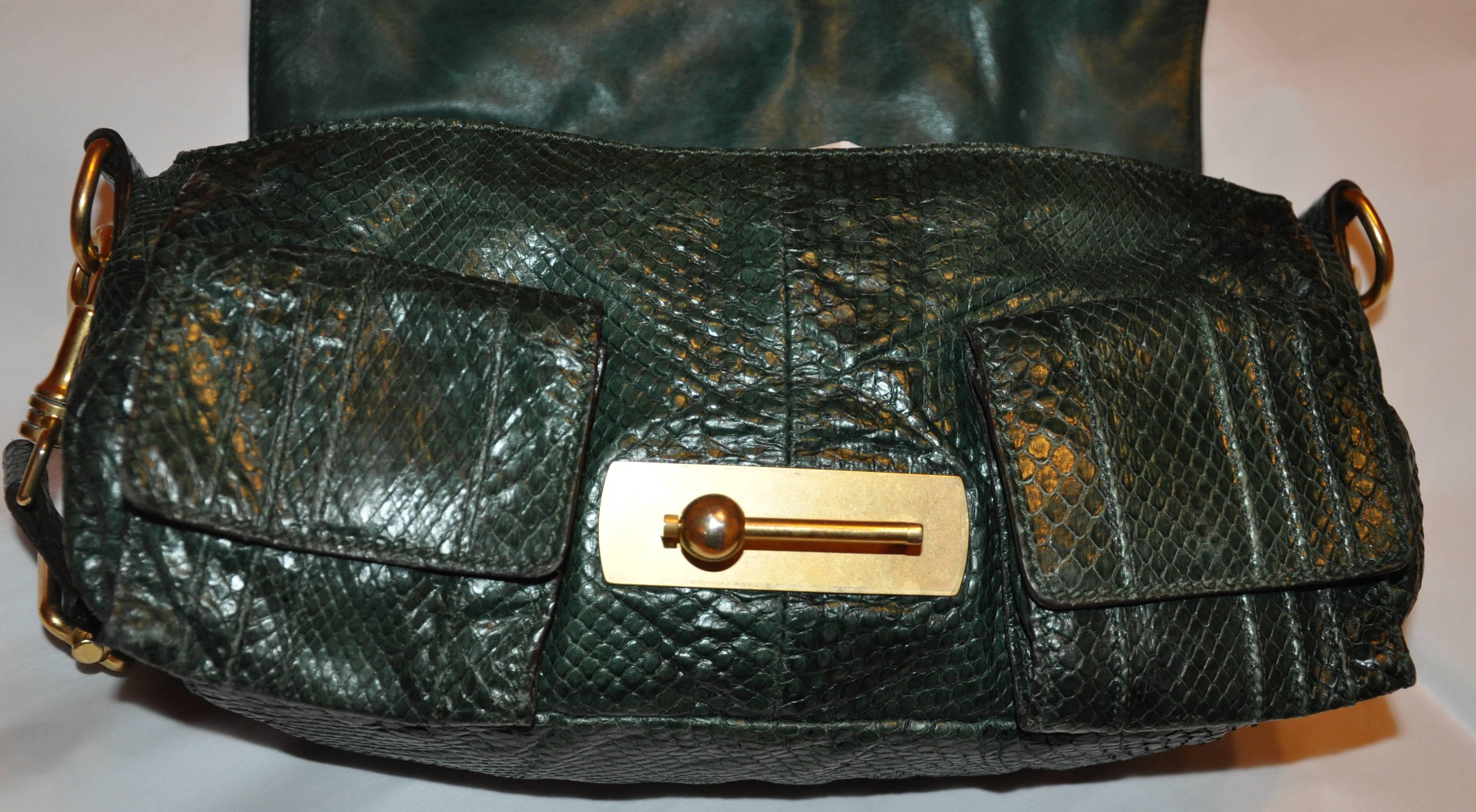 forest green handbag