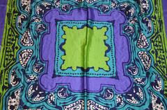 Vera Huge Bold Multi-Color Silk with Double-Layer Border Scarf
