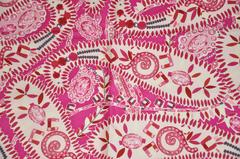 Bolder Seidenschal in Fuchsia, Creme und Violett von Asprey