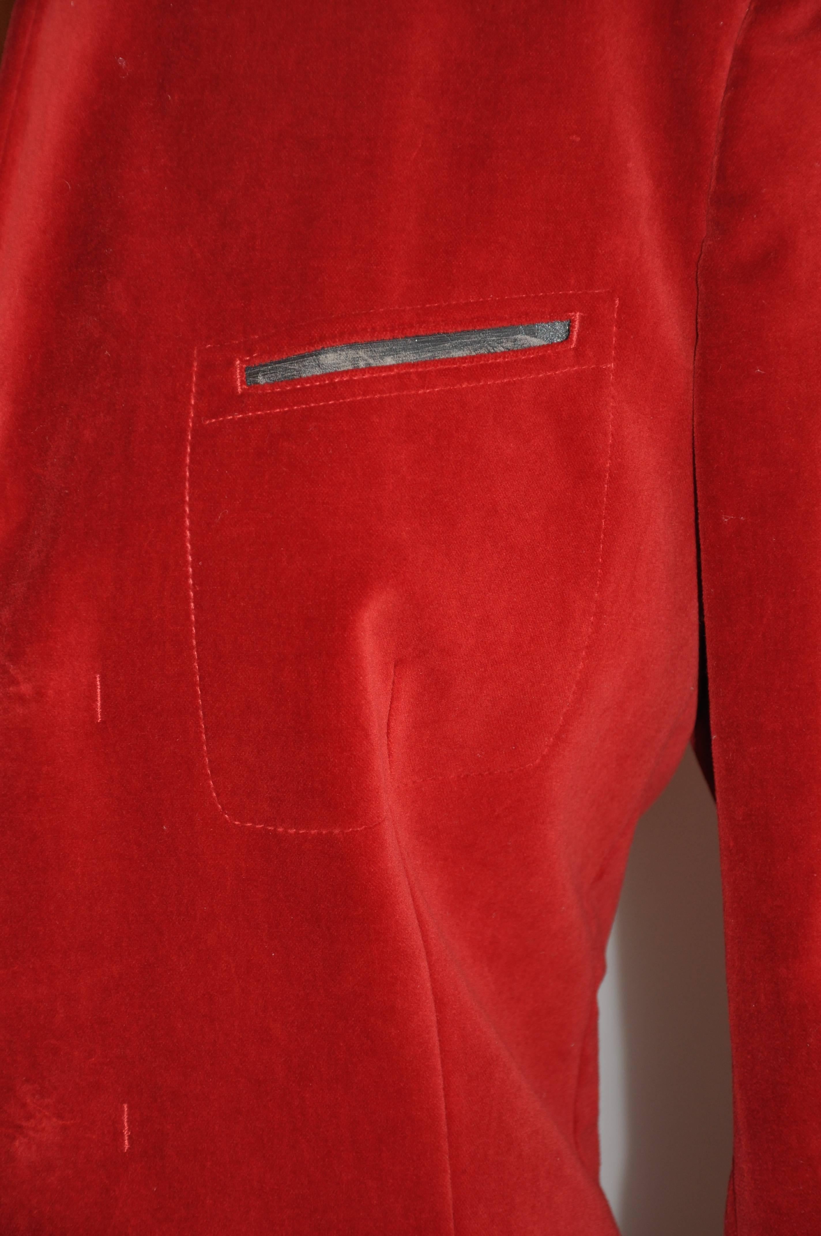 crimson red jacket