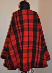 Pendleton Reversible Double-Faced Wool Plaid Poncho