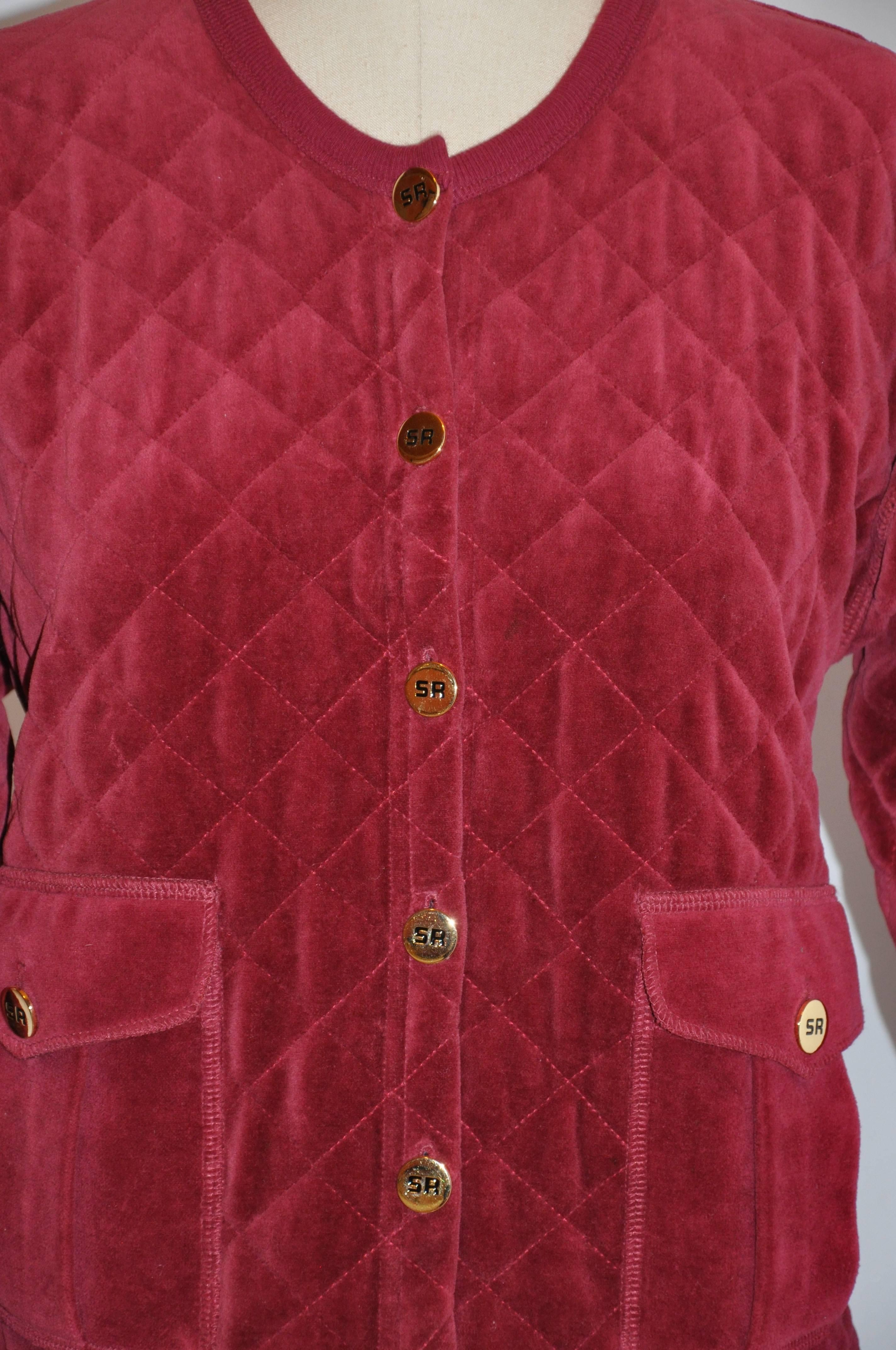 burgundy cropped jacket