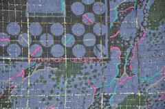 Emanuel Ungaro Deep Lavender Accented with Gold Lame Chiffon Scarf