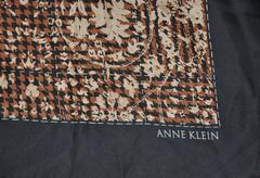Anne Klein Multi Floral with Black Border Silk Scarf