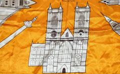 "Scenes of London" Hand-Rolled Scarf