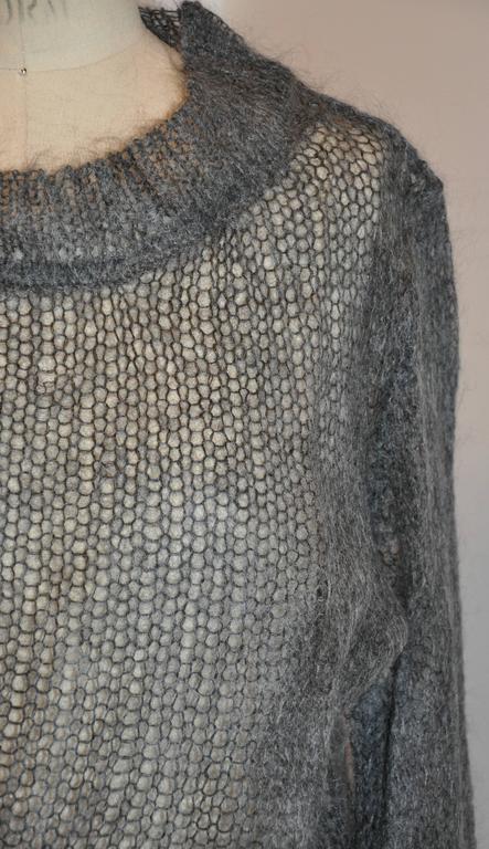 ann demeulemeester grey sweater dress Lyell Sweater – Ann Demeulemeester