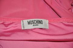 Moschino Weiches Fuchsia-Kleid mit Pailletten, das körperbetont wirkt