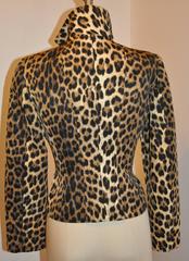 Moschino Leopard Print Fully Lined Jacket