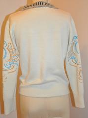 Kenzo Detailed Whimisical Embroidered "Eye" Crew Neck Pullover