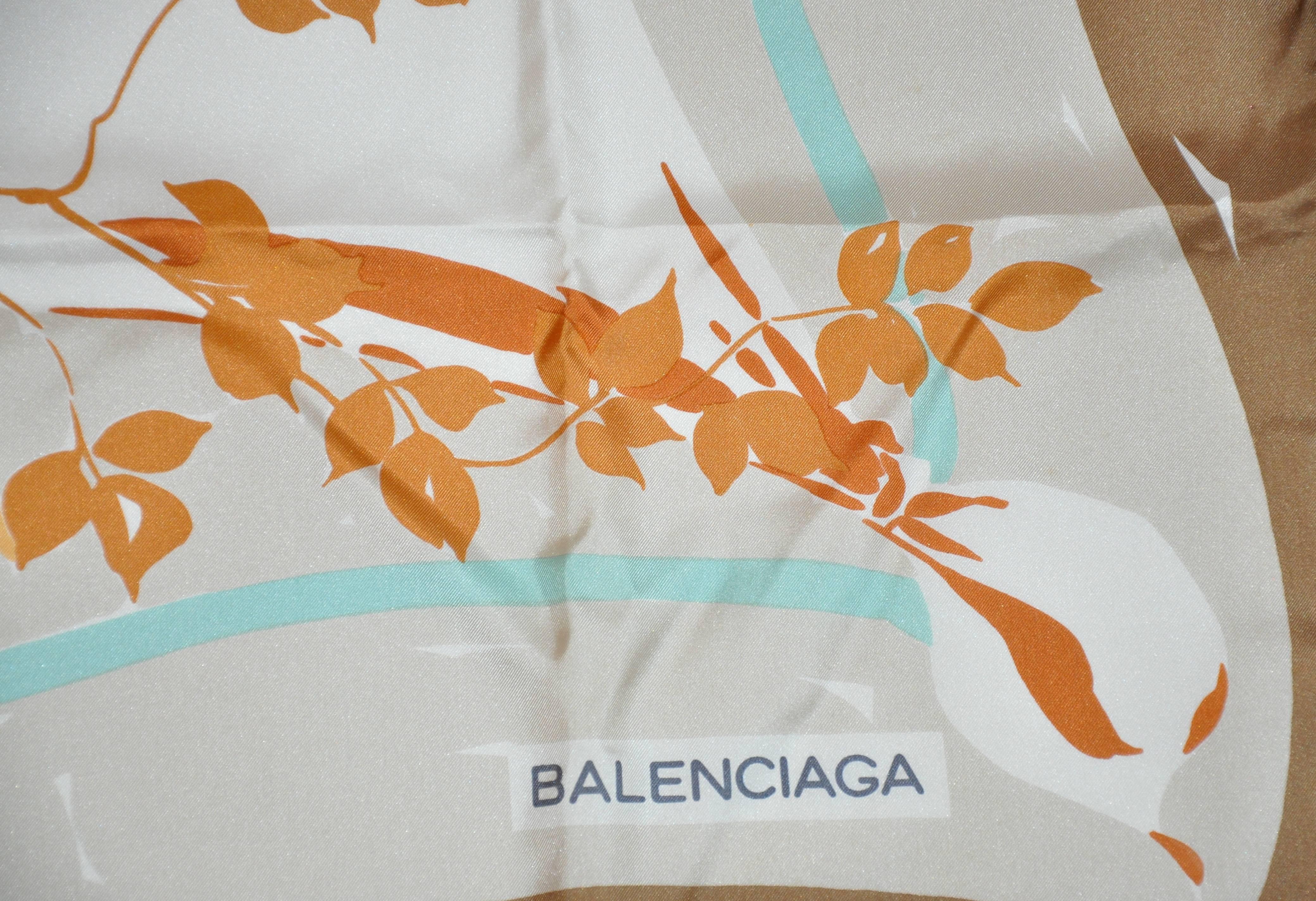 balenciaga silk scarf