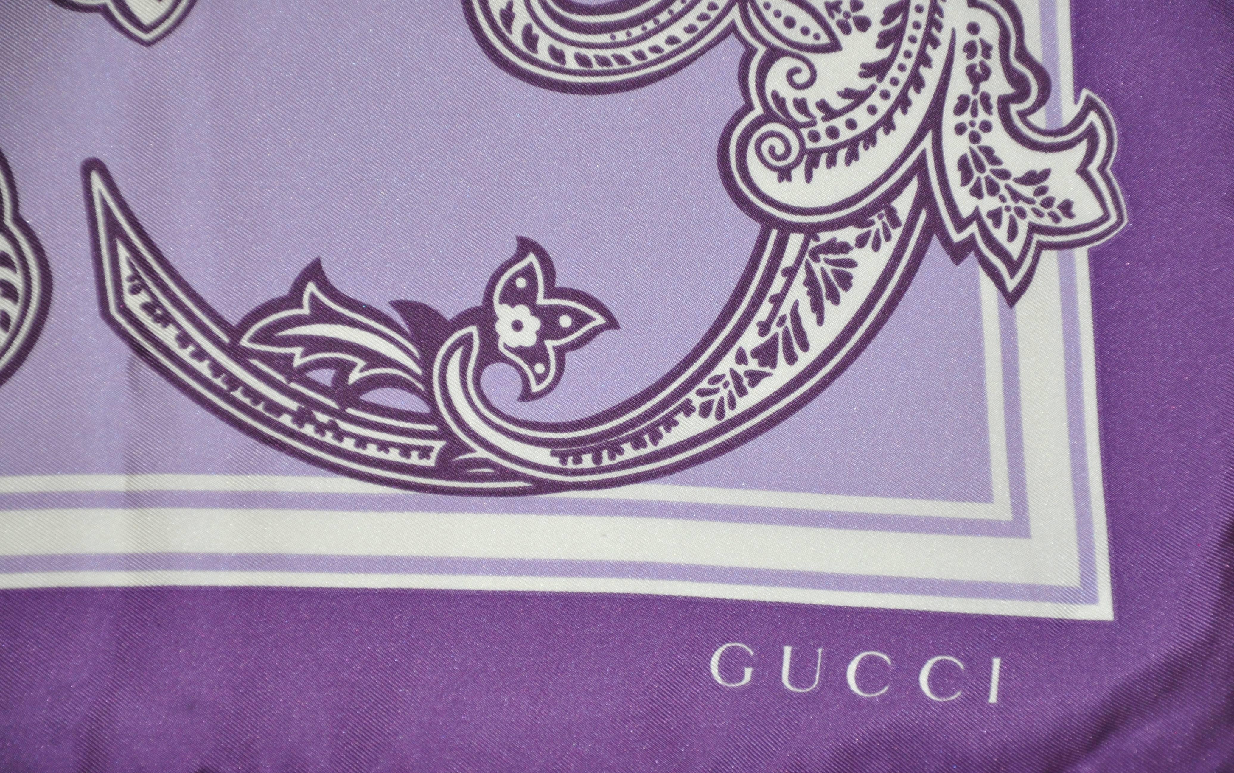 gucci scarf purple