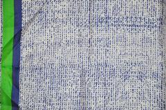 Vera Navy Green & White Silk Scarf