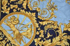 Sciarpa Majestic in crepe di chine di seta multicolore