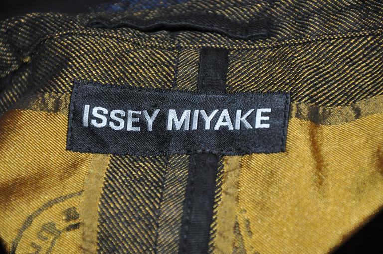Issey Miyake Men's Hand-Sewn Color Block Patchwork Button Jacket at 1stDibs