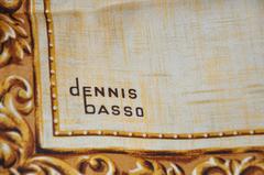 Dennis Basso Large "Shades of Browns" Leopard Silk Scarf