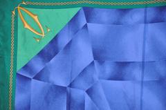 Cartier "Les Must be Cartier" "Sapphire" Silk Scarf