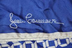 Jean Casseeere Navy & White Bold Abstract Silk Scarf