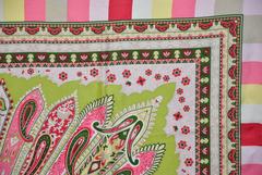 Large Multi-Color "Burst of Palsey" Silk Scarf