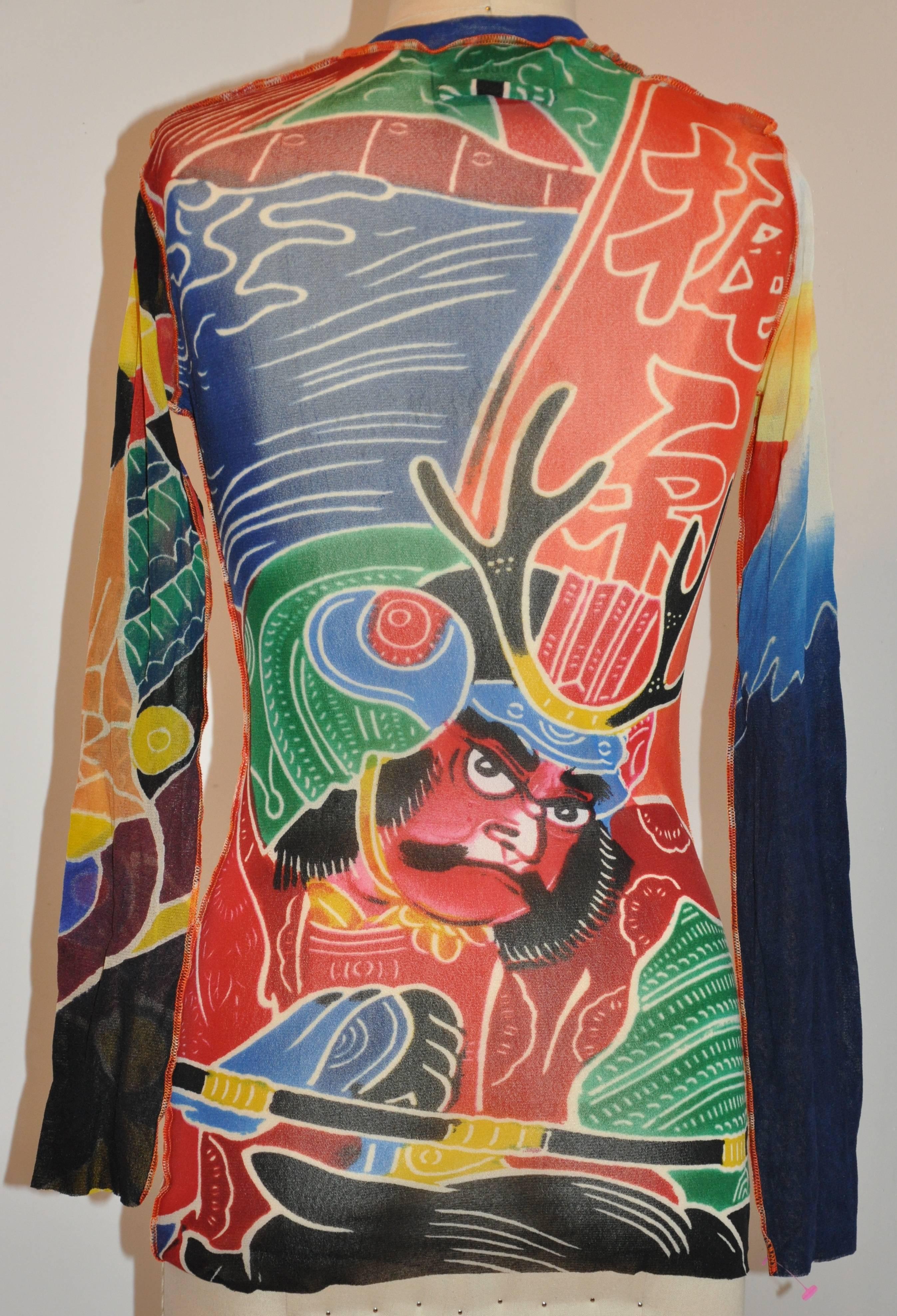        Jean Paul Gaultier wonderfully wicked multi-color 