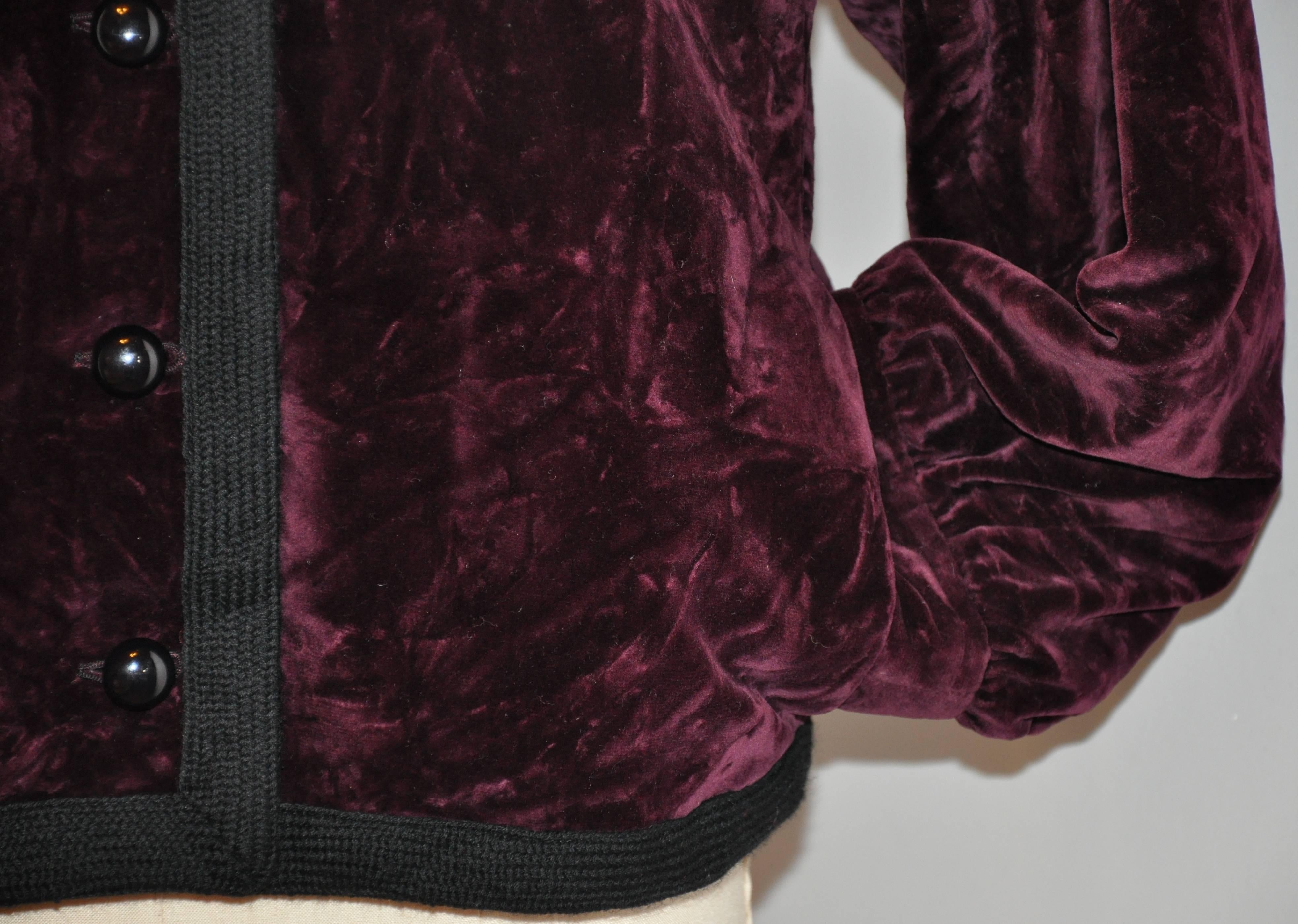 ysl velvet coat