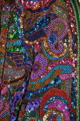 Diane Frez Multi-Color Multi-Beaded Multi-Textured Sequined Evening Jacket