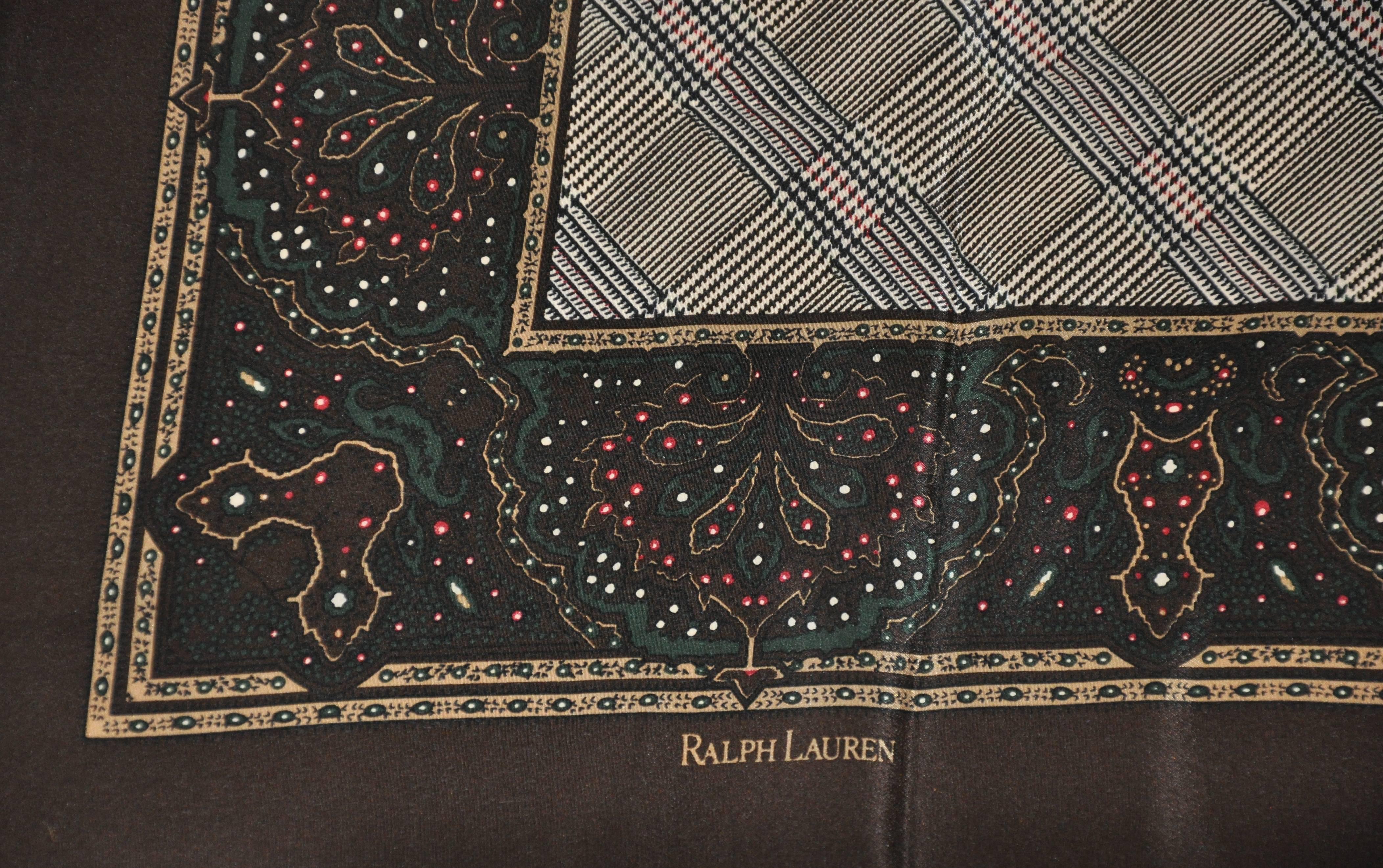 ralph lauren brown scarf