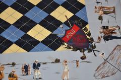 Ralph Lauren "Let's Play Golf" Detailed Silk Scarf