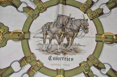 Hermes "Guivreries" Designed by F. de la Perriere Silk Jacquard Scarf