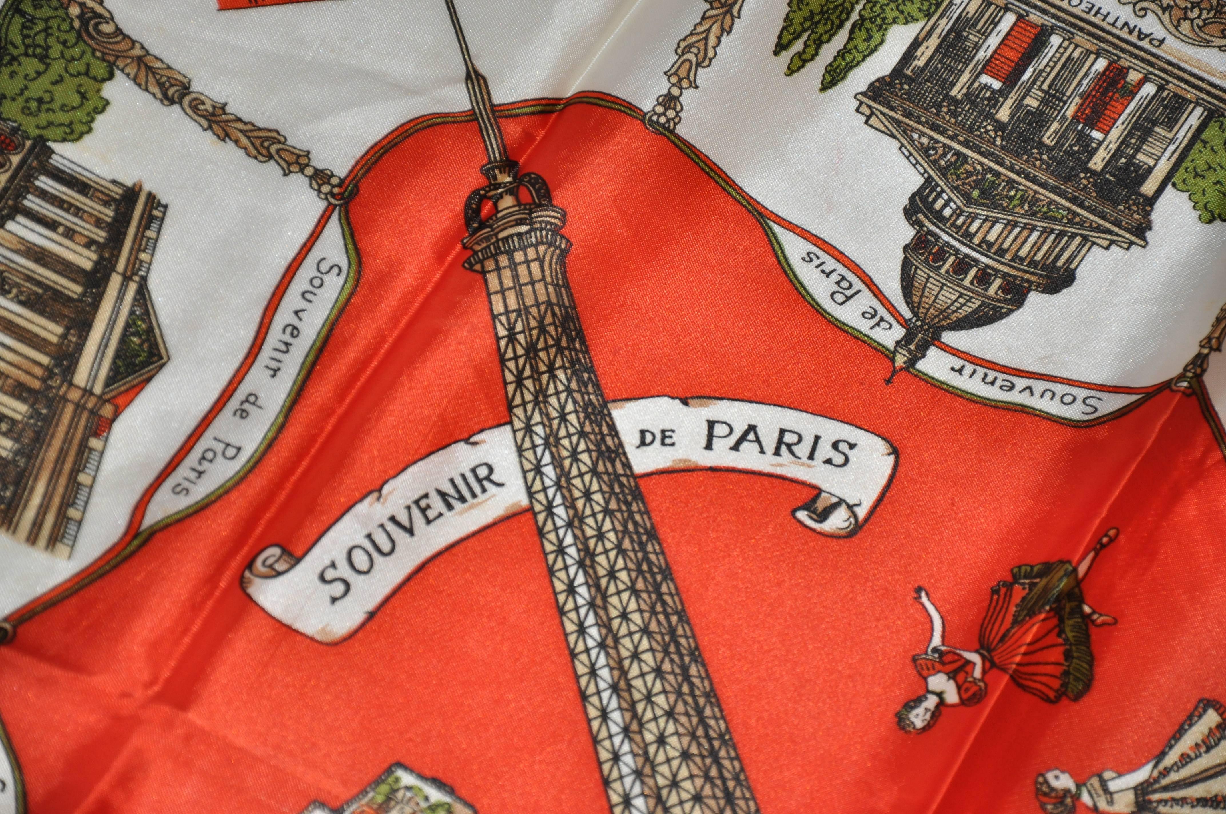 Rare écharpe J. D'Ormont merveilleusement détaillée 